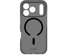 „Decoded DropTec“ skaidrus galinis dangtelis „MagSafe“ dėklas, skirtas „iPhone 17 Pro“ - juodas