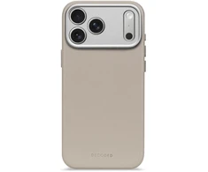 Carruzzo Decoded odinis galinis dangtelis – apsauginis odinis dėklas, skirtas „iPhone 17 Pro Max“, suderinamas su „MagSafe“ (kieto molio)