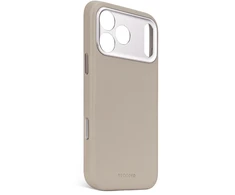Carruzzo Decoded odinis galinis dangtelis – apsauginis odinis dėklas, skirtas „iPhone 17 Pro Max“, suderinamas su „MagSafe“ (kieto molio)