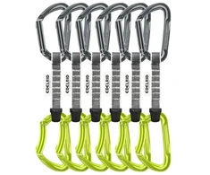 Carruzzo Edelrid 737910106270 laipiojimo karabinas Fiksuojamasis karabinas D formos Žalia, Pilka 6 vnt