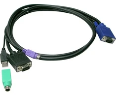 Level One Carruzzo LevelOne ACC-3201 KVM kabelis Juoda 1,8 m