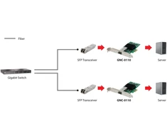 Level One Carruzzo LevelOne GNC-0110 tinklo plokštė Vidinis Pluoštas 1000 Mbit/ai