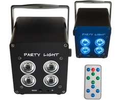 Carruzzo LIGHT4ME ACCU PAR 4x3W įkraunamas prožektorius 360