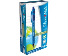 Carruzzo Papermate FlexGrip Ultra RT Mėlyna Paspaudžiamas tušinukas Vidutinis 12 vnt