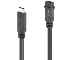 Carruzzo PureLink PI6630-030 USB kabelis USB4 Gen 2×2 3 m USB C 20 Gbit/s 100 W Juoda