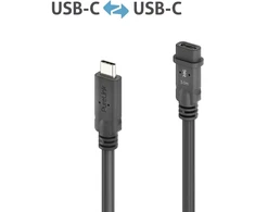 Carruzzo PureLink PI6630-030 USB kabelis USB4 Gen 2×2 3 m USB C 20 Gbit/s 100 W Juoda