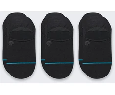 Carruzzo Stance Icon No Show 3 Pack Sportinės kojinaitės Juoda 3 por.