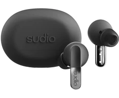 Ausinės Sudio Earbuds | N3 Pro | Bluetooth | į ausis įkišamos | Mikrofonas | Titanium Juodas | Noise canceling | Belaidės