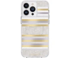 Case-Mate Pearl Stripes MagSafe - dėklas decorated su mother-of-pearl skirtas Apple iPhone 14 Pro Max Pearl Stripes