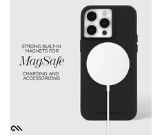 Case-Mate Silicone MagSafe - dėklas skirtas Apple iPhone 15 Pro Max Juodas