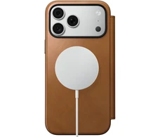 Cases and Covers - Flip Nomad Modern odinis dėklas-knygelė, english tan – iPhone 18 Pro Max/17 Pro Max