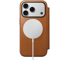 Cases and Covers - Flip Nomad Modern odinis dėklas-knygelė, saddle (Horween) – iPhone 18 Pro/17 Pro