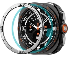 Spigen Bezel Tune (Pilot), sidabrinis – Samsung Galaxy Watch Ultra 2 47mm