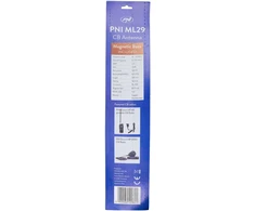 CB antena PNI ML29, ilgis 29 cm, su pridedamu 70 mm skersmens magnetiniu pagrindu ir RG58 kabeliu