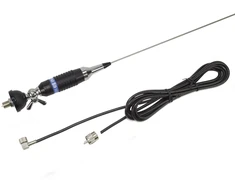 CB antena PNI S9 su drugelio tipo laikikliu, ilgis 120 cm, su 4 m RG58 kabeliu
