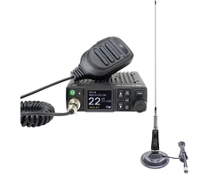 CB PNI Escort HP 8900 ASQ radijo stoties komplektas, 12-24V + CB PNI LED 2000 antena su magnetiniu pagrindu