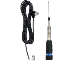 CB PNI ML160 antenos komplektas, 145 cm ir PNI T601 jungiamasis kabelis, kurio ilgis 4 metrai, skirtas montuoti ant stacionarios atramos