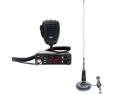 CB radijo stotelės rinkinys PNI Escort HP 5500 su CB antena PNI LED 2000, 90 cm, 500W, šviečia siuntimo metu, pridedamas magnetinis pagrindas