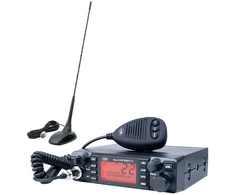 CB radijo stoties komplektas PNI ESCORT HP 9001 PRO ASQ, reguliuojamas, AM-FM, 12V, 4W + CB antena PNI Extra 48 su magnetu, 45 cm, 150W, SWR 1.0