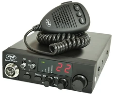 CB radijo stoties komplektas PNI ESCORT CB 8024 ASQ + CB antena PNI ML145 su magnetu 145 / PL