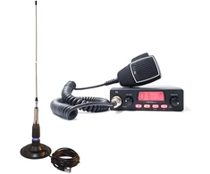 CB radijo stoties komplektas TTi TCB-550 EVO, VOX, NB filtras, 12-24V su PNI ML160 antena su magnetiniu pagrindu