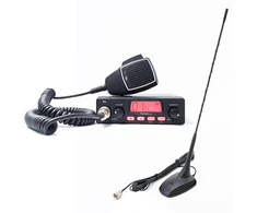 CB radijo stoties komplektas TTi TCB-550 EVO, VOX, NB filtras, 12-24V su PNI Extra 48 antena su magnetu, 26-30MHz, 150W