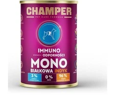 Gyvūnų Maistas - CHAMPER Immuno kalakutiena drėgnas suaugusių šunų maistas 400g