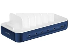 Įkrovimo stotelė 4smarts Team 100W su laidų komplektu, tamsiai mėlyna