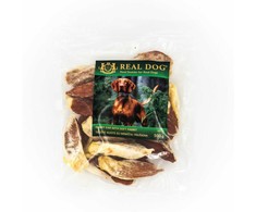Real Dog SNACKS Triušio ausys su minkšta triušiena 500g