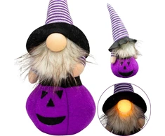 Christmas Decoration Dekoratyvinė figūra ant moliūgo 25 cm violetinė