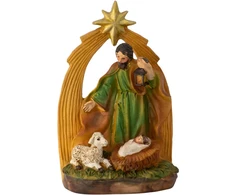 Christmas Decoration Kūčių prakartėlė su šeima 13 cm