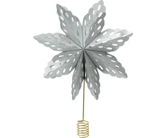 Christmas Decoration Kalėdų žvaigždė medelio viršūnė sidabrinė