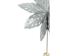Christmas Decoration Kalėdų žvaigždė medelio viršūnė sidabrinė