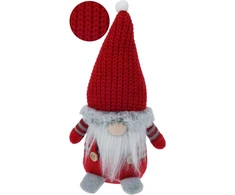Christmas Decoration Kalėdinis nykštukas 30 cm raudonas