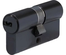 Cilindras Abus D6XBK, (din) standarto, 35 - 40 mm, juoda