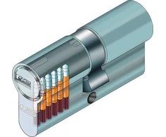 Cilindras Abus D6XBK, (din) standarto, 35 - 40 mm, juoda