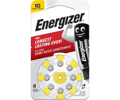 Cinko oro baterija AC10E (V10, HA10, PR70, 7005ZD) klausos aparatams 1.45V Energizer 8vnt įpakavime