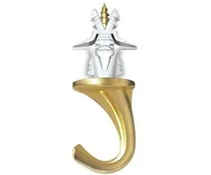 Laikiklis Cobra Kabliai GKP, Versa, 6 x 66 mm, žalvario spalvos, 2 vnt.