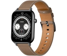 COLMI C28 Išmanusis laikrodis – Juodas + Brown Leather Strap