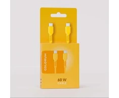 COLORUM laidas USB-C – USB-C 1,8m 3A CK60-CC-05 xYellow