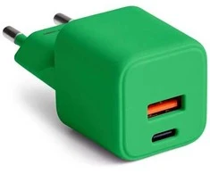 COLORUM sieninis įkroviklis USB-A + USB-C PD 30W CLS30-AC-04 xGreen