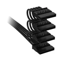Corsair Microsystems „Corsair“ kabelis, 4 tipo, SATA maitinimo jungtis, 405 mm, 520 mm, 635 mm, 750 mm, atskirai įvyniotas – juodas