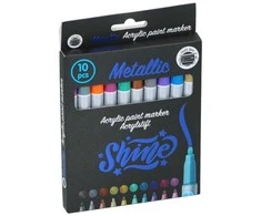 Craft Amatų rinkinys – metalinių žymeklių / akrilinių rašiklių, 10 vnt.