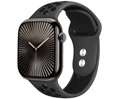 Crong Duo Sport – apyrankė skirta Apple Watch 44/45/46/49 mm pilka/juodas