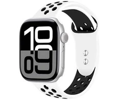 Crong Duo Sport - apyrankė skirta Apple Watch 38/40/41/42 mm baltas/juodas
