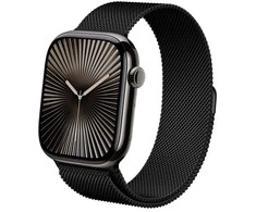 Crong Milano Steel – Nerūdijantis plienas strap for Apple Watch 44/45/46/49 mm (juodas)
