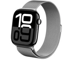 Išmaniojo laikrodžio Apple Watch metalinis dirželis, Sidabrinės spalvos, 42/44/45mm