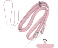 Dėklas Fusion Accessories Per petį nešiojamas dirželis – rožinis