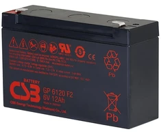 Csb Battery Csb Baterija Akumuliatorius 6V 12Ah F2 Pb AGM VRLA CSB
