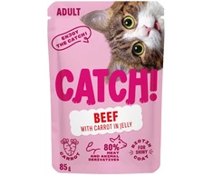 CTH CATCH jautiena and carrot in jelly – šlapias kačių maistas – 85g